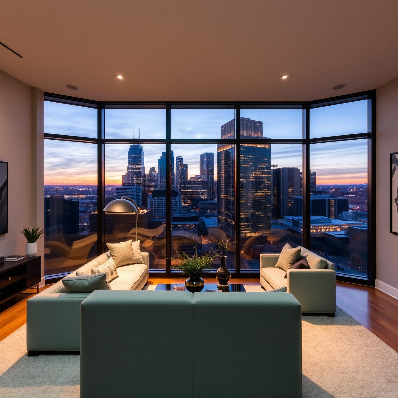 Professionally managed Atlanta Stays home with a skyline view